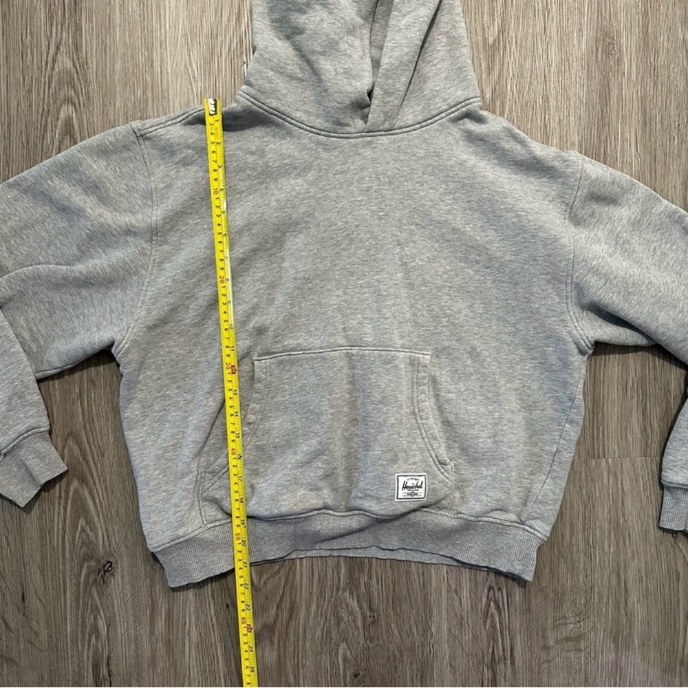 Herschel Supply Co Grey Hoodie Large Classic Pullover Unisex - Picture 7 of 12